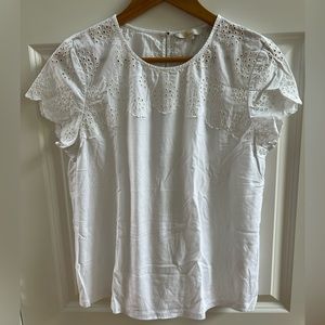 Boden women’s eyelet tshirt